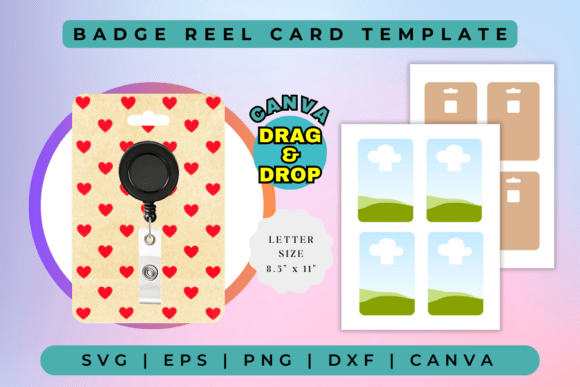 Badge Reel Card Template