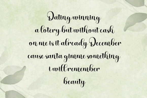 Bimble Date Font - Preview 2