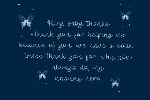 Butterfly Font - Preview 2