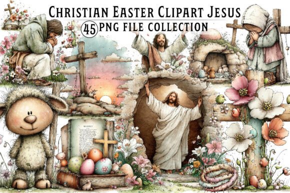 Christian Easter Clipart Jesus Clipart - Printable