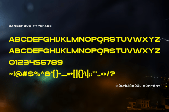 Dangerous Font - Preview 1
