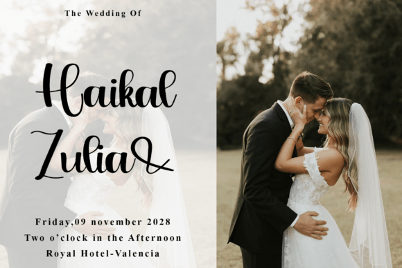 Engagement Font - Preview 2