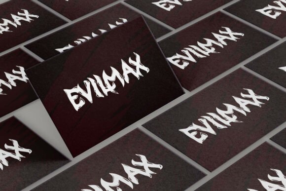 Evilmax Font PNG with transparent background - Preview 2
