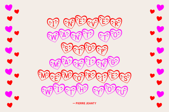 Heart Font - Preview 3