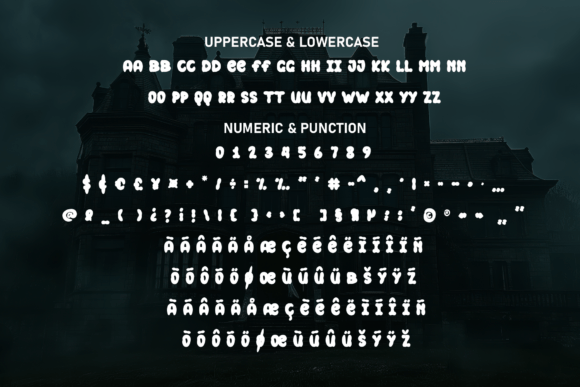 House Vampire Font PNG with transparent background - Preview 6