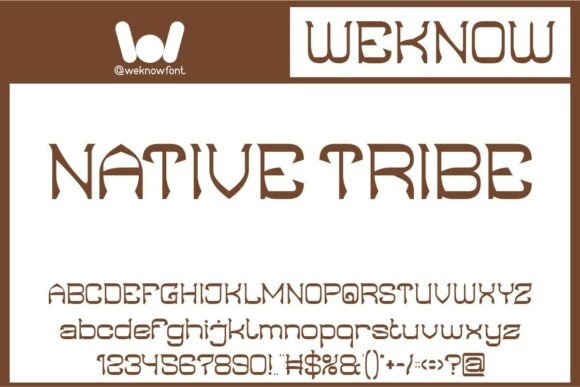 Indigenous People Font PNG with transparent background - Preview 1