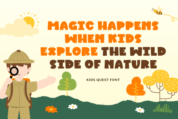 Kidz Quest Font PNG with transparent background - Preview 3