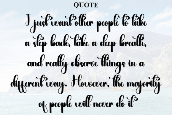 Outside December Font PNG with transparent background - Preview 3