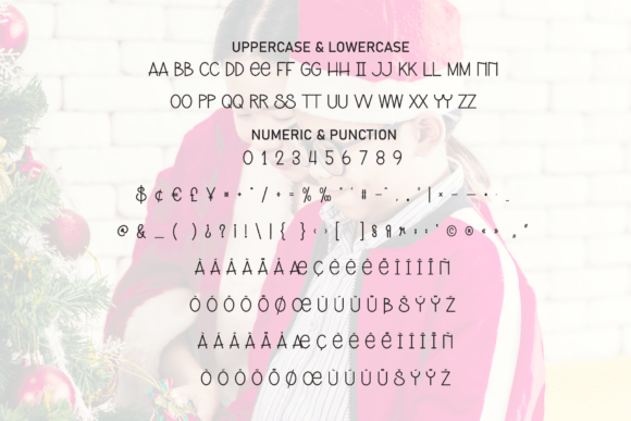 Santa Lovely Font PNG with transparent background - Preview 6