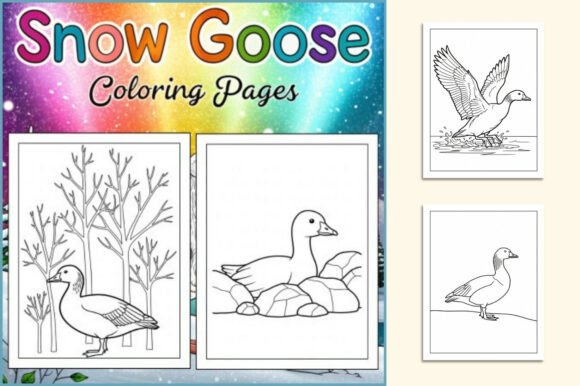 Snow Goose Coloring Book for Kids