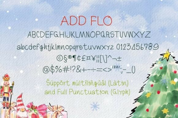 Add Flo Font PNG with transparent background - Preview 6