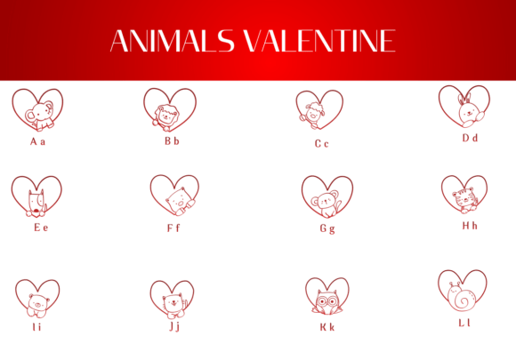 Animals Valentine Font - Preview 1