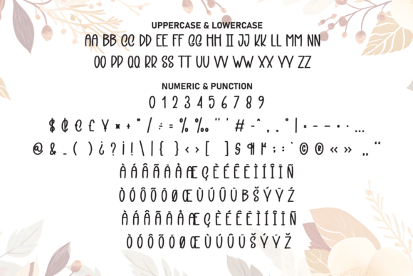 Autumn Flower Font - Preview 6