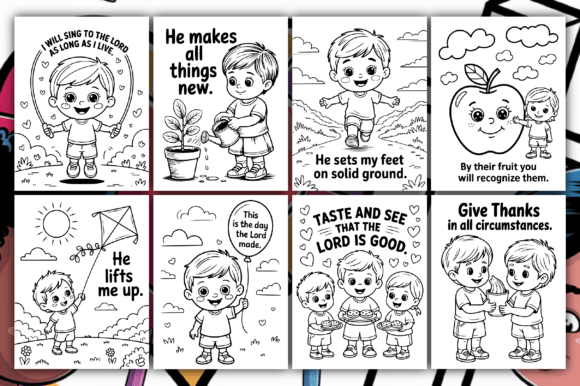 Bible Verse Coloring Pages for Kids