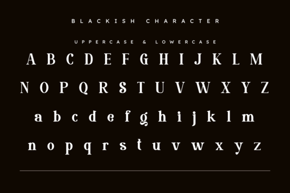 Blackish Font - Preview 1
