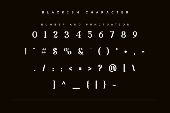 Blackish Font - Preview 2