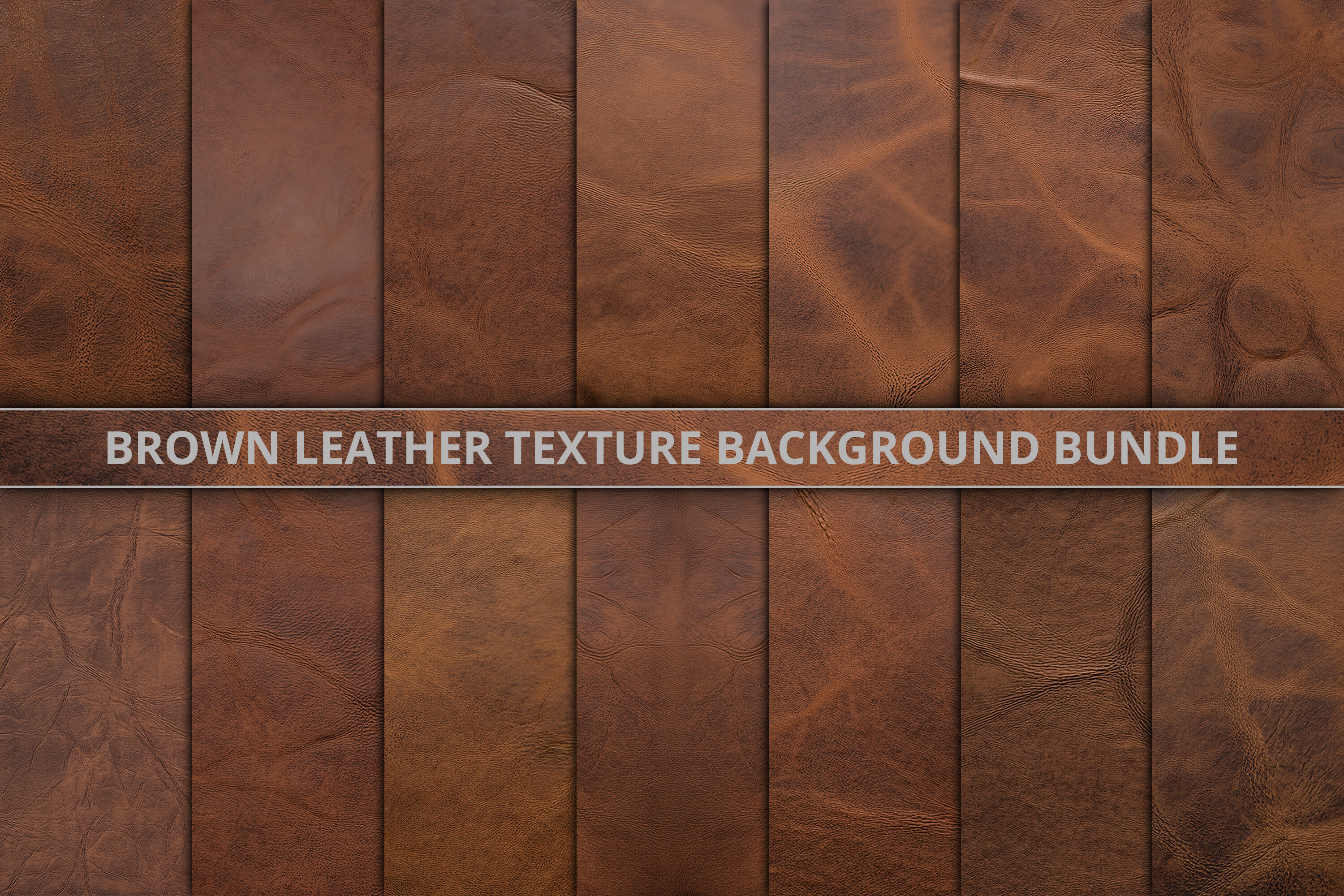 Brown Leather Texture Background Bundle