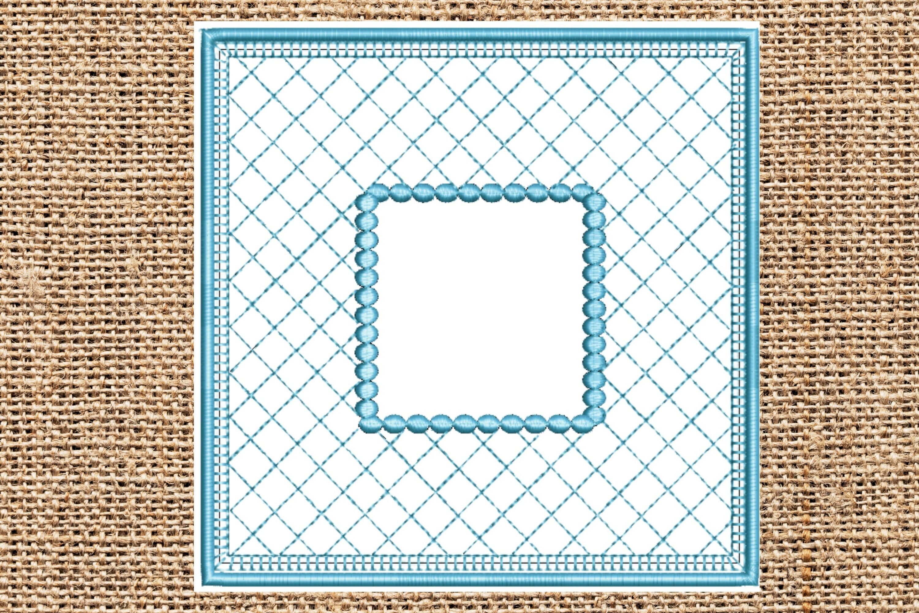 In the Hoop Block - Square in Square