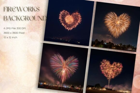New Year Fireworks Background Wallpaper