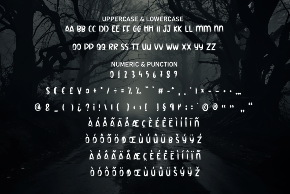 Scary Midnight Font PNG with transparent background - Preview 6