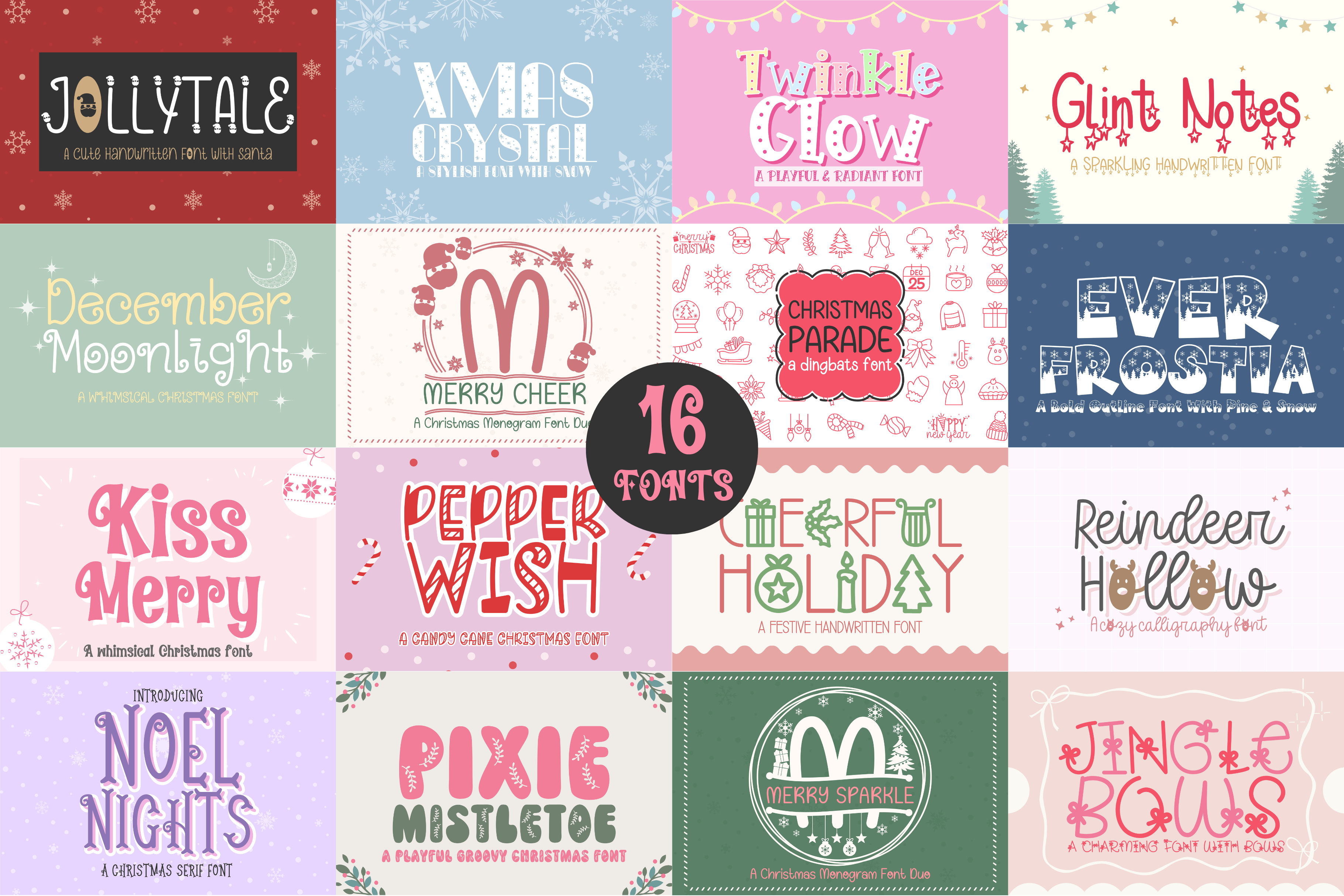 The Whimsy Christmas Bundle Vol.01 Font - photo 3