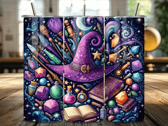 Wizard Magic Potion Witch Tumbler Wrap Graphic Tumbler Wraps By BEE CREATION