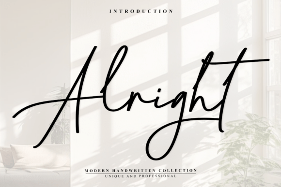 Alright Font - Preview 1