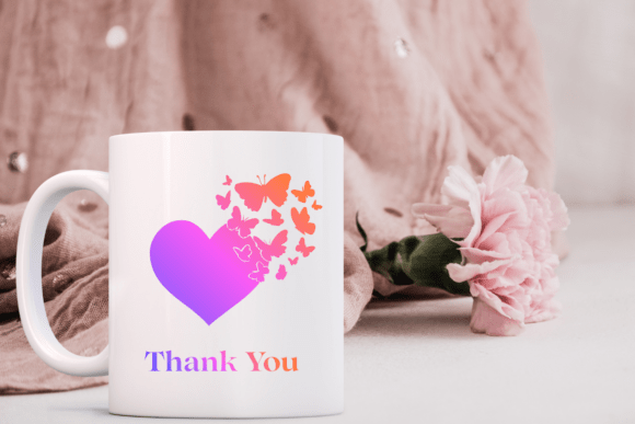 Butterfly Love Heart Font PNG with transparent background - Preview 6