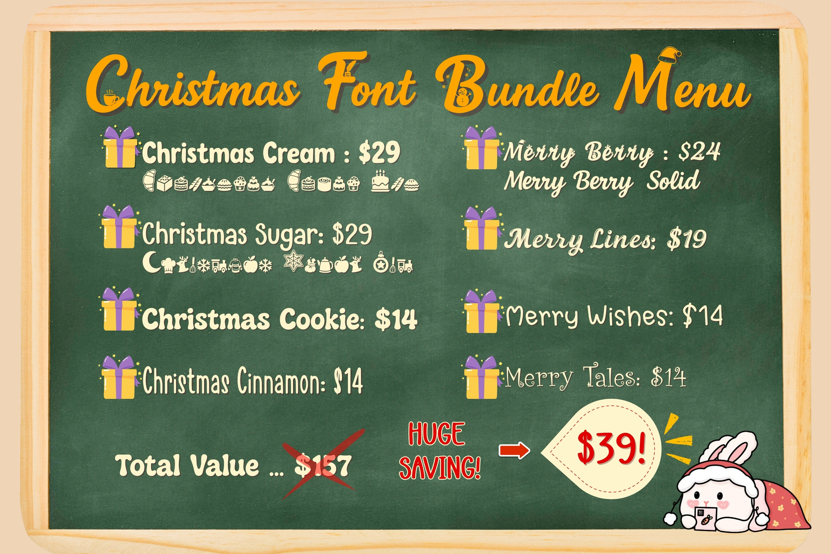 Christmas Font Bundle Font - photo 4