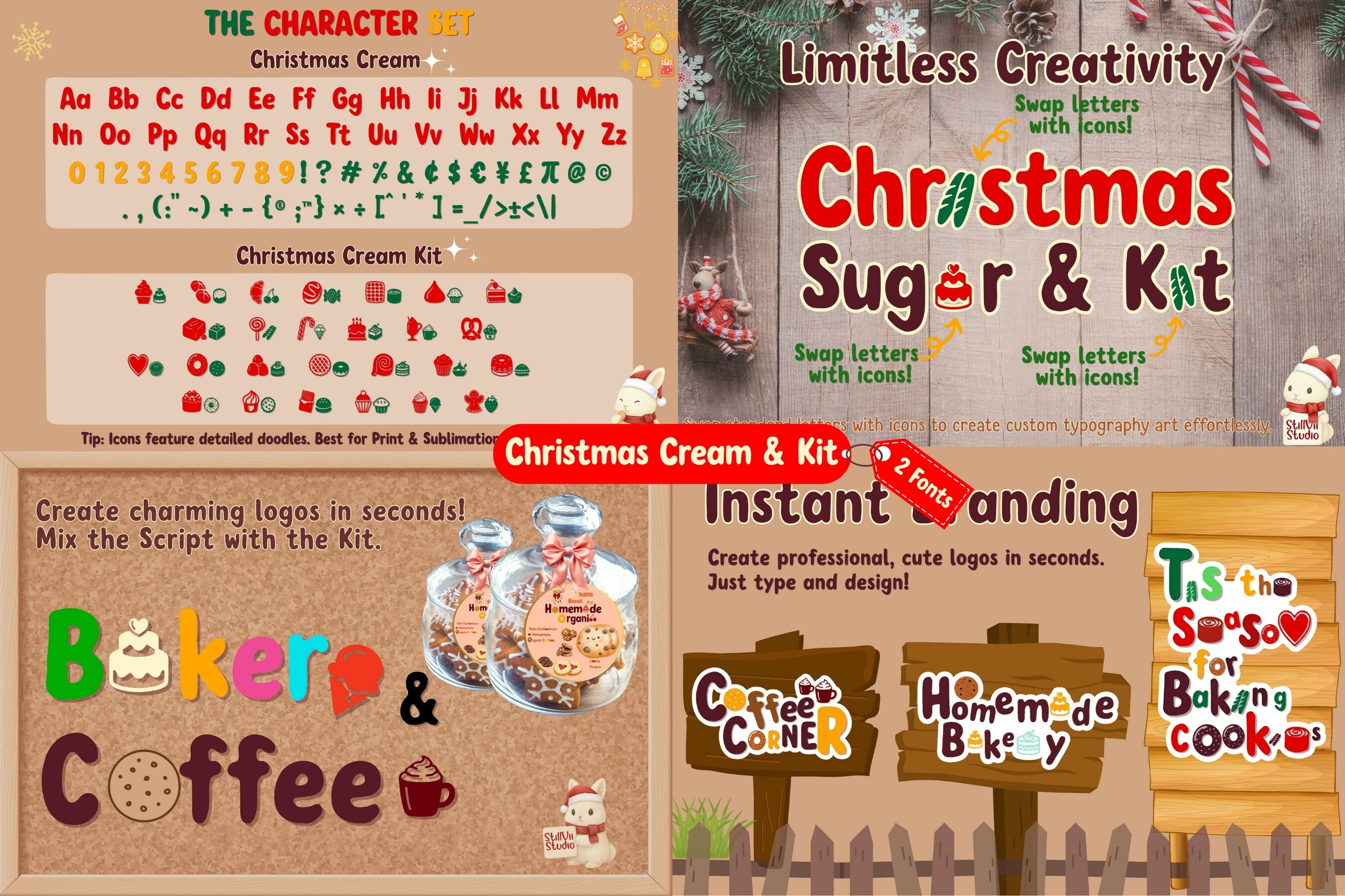 Christmas Font Bundle Font - photo 5