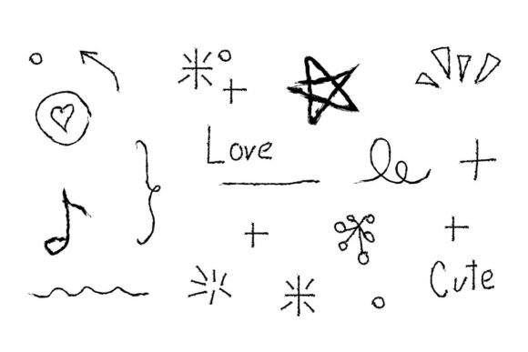 Cute Hand-Drawn Doodle Elements