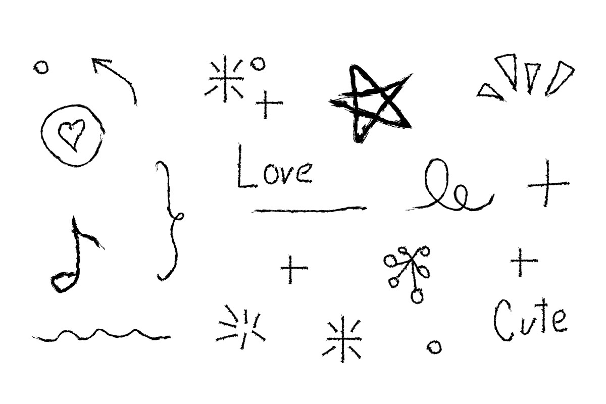 Cute Hand-Drawn Doodle Elements