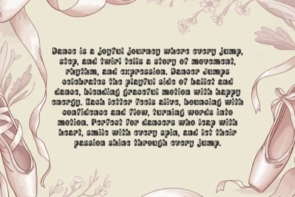Dancer Jumps Font - Preview 3