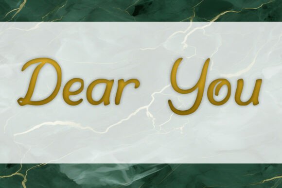 Dear You Font - Preview 1