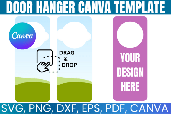 Door Hanger Template, Door Hanger Svg