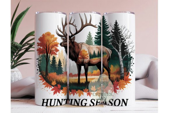 Hunting Skinny Tumbler Sublimation PNG