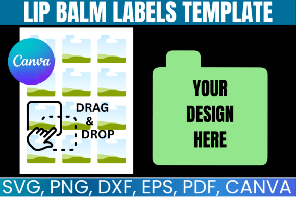 Lip Balm Labels Canva Template