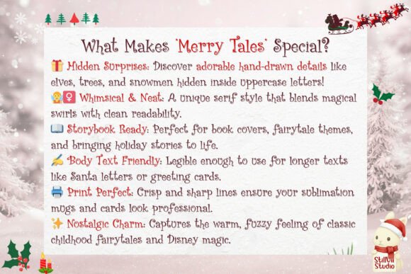 Merry Tales Font PNG with transparent background - Preview 4