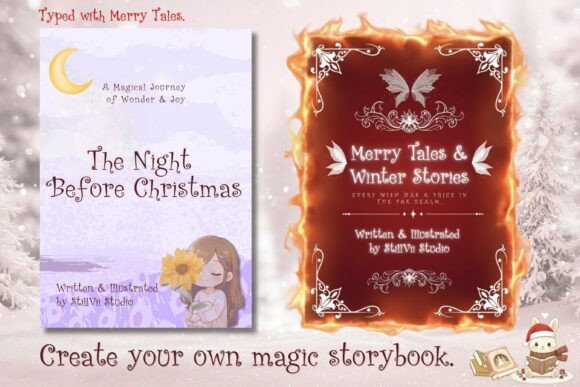 Merry Tales Font PNG with transparent background - Preview 6
