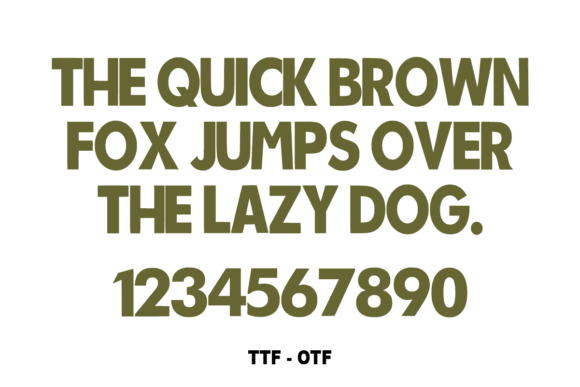 Modern Rongsok Font PNG with transparent background - Preview 3