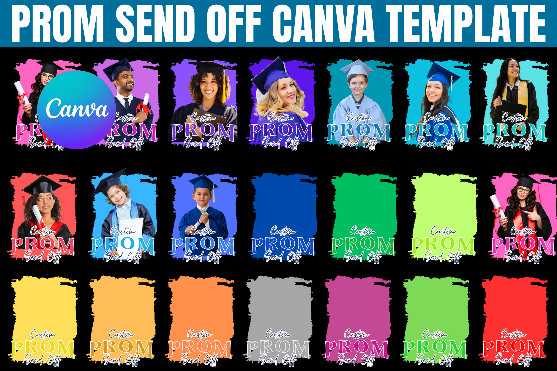 Prom Send off Canva Editable Template Graphic by Gfx Shaown · Creative ...
