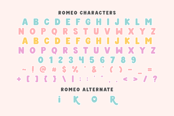 Romeo Juliet Duo Font PNG with transparent background - Preview 1