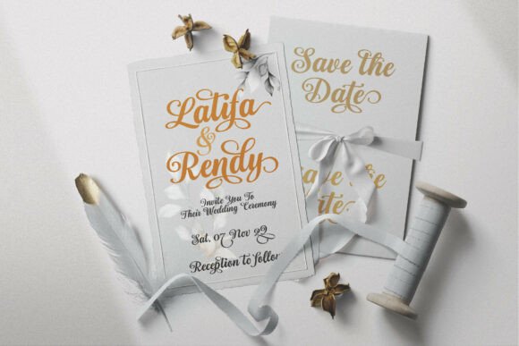 Sefillia Script Font PNG with transparent background - Preview 4