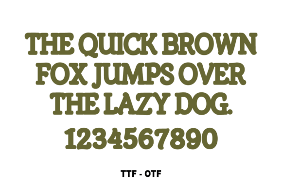 Simple Groovy Font PNG with transparent background - Preview 3