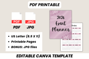 2026 Event Planner Canva Template Graphic by DIGITAL PRINT BOX ...