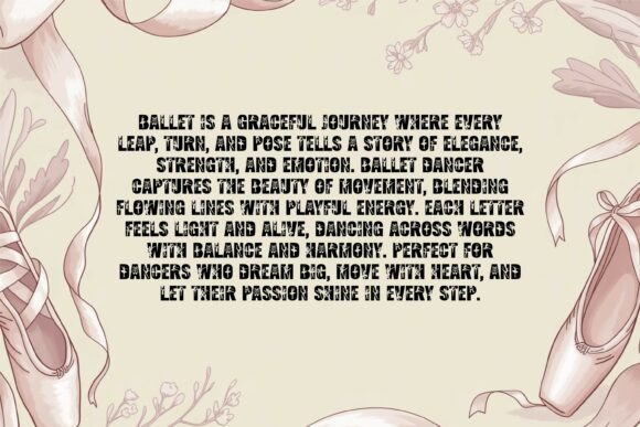 Ballet Dancer Font - Preview 3