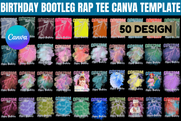 Birthday Bootleg Rap Tee Design