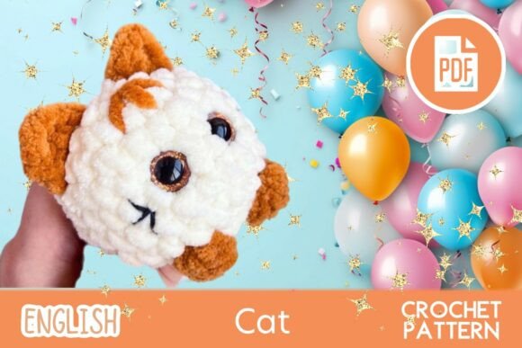 Cat Kitty Toy Crochet PDF / Amigurumi