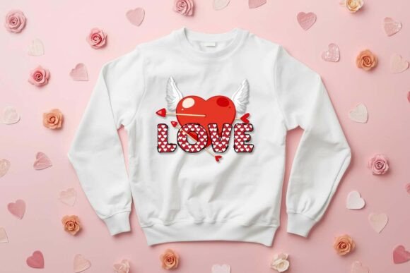 Classic Red Hearts Font - Preview 4