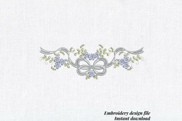 Floral Baby Boy Bow